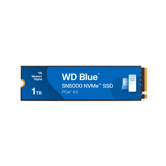 Western Digital 1TB WD Blue SN5000 NVMe SSD, Internal Solid State Drive - WDS100T4B0E-00CNZ0