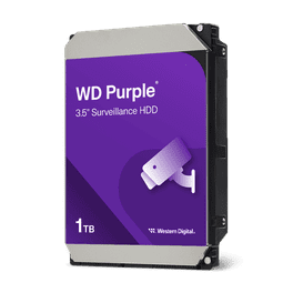 WD Purple 2TB Surveillance HDD - 5400 RPM, SATA 6 Gb/s, 64MB