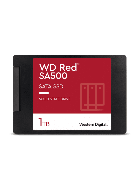 Western Digital 1TB WD Red SA500 NAS SATA SSD, Internal 2.5''/7mm Solid State Drive - WDS100T1R0A