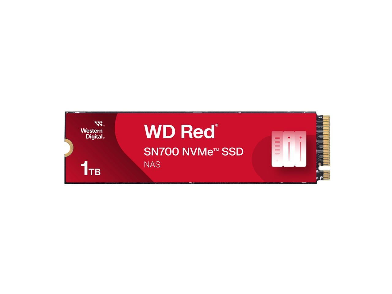 Western Digital 1TB WD Red SN700 NVMe SSD, Internal Solid State Drive for NAS Devices - WDS100T1R0C-68BDK0
