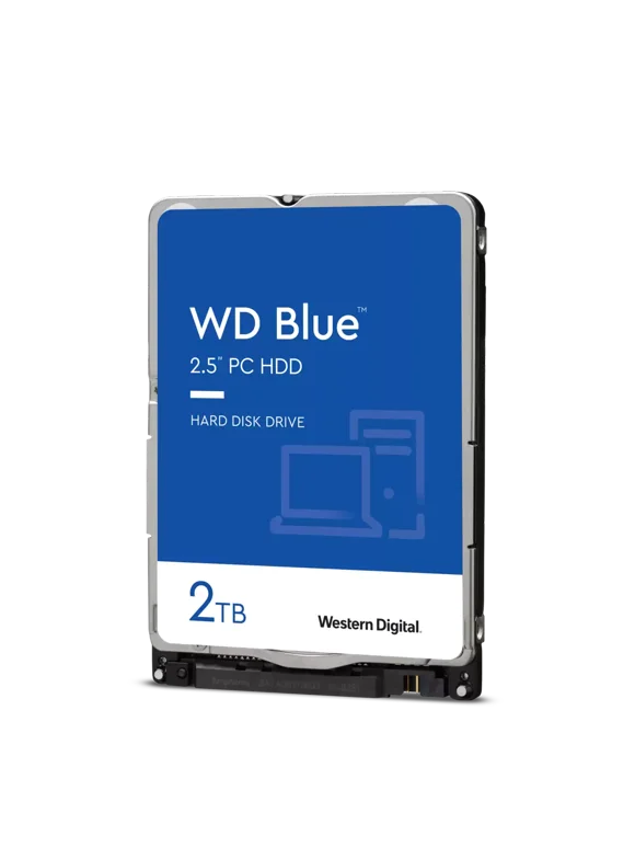 Western Digital 2TB WD Blue PC Mobile Hard Drive, 2.5'' Internal SMR Hard Drive, 5400 RPM, 128MB Cache - WD20SPZX
