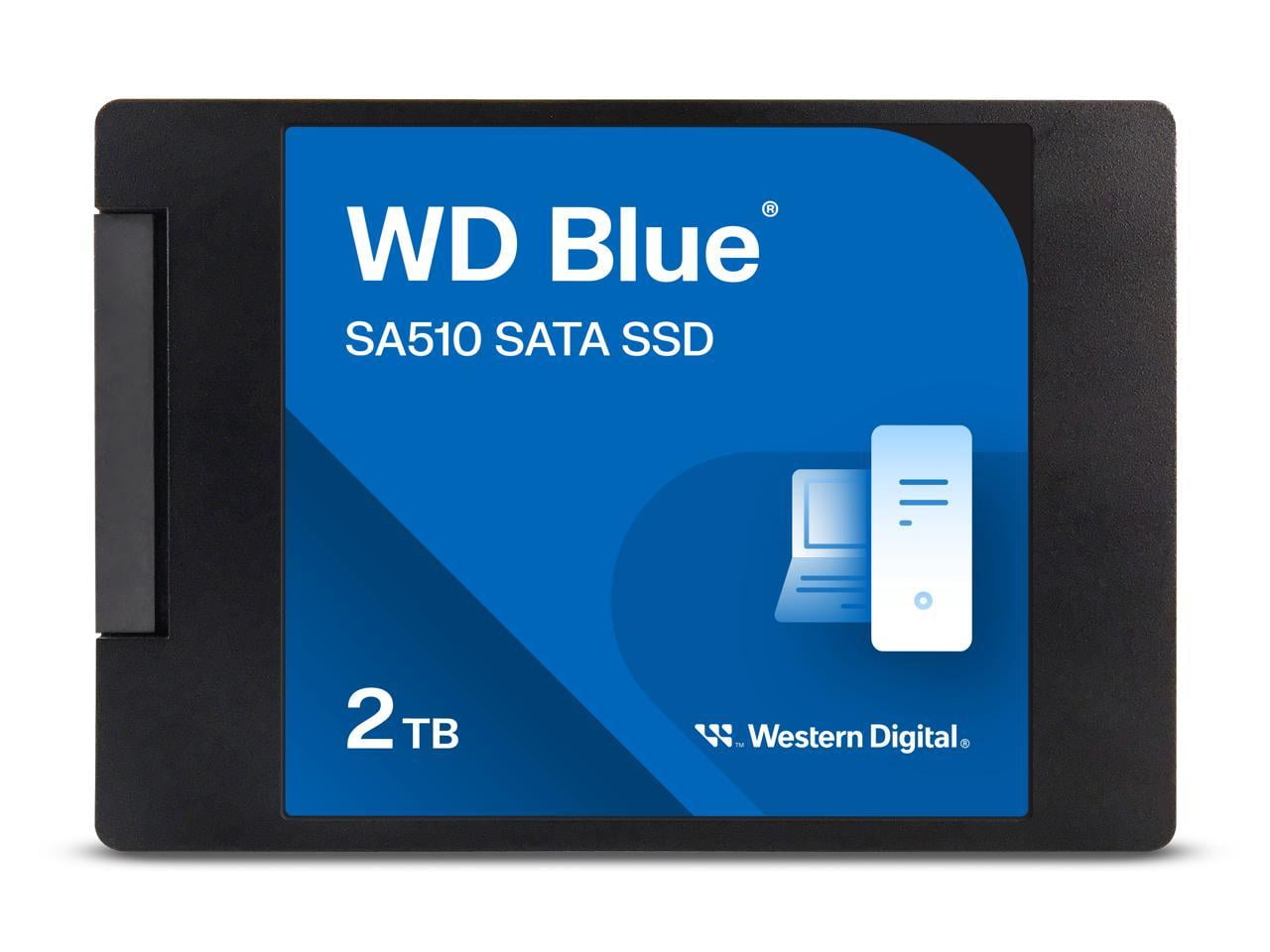 Western Digital 2TB WD Blue SA510 SATA SSD, Internal 2.5”/7mm Cased Solid State Drive - WDS200T3B0A-00C7K0