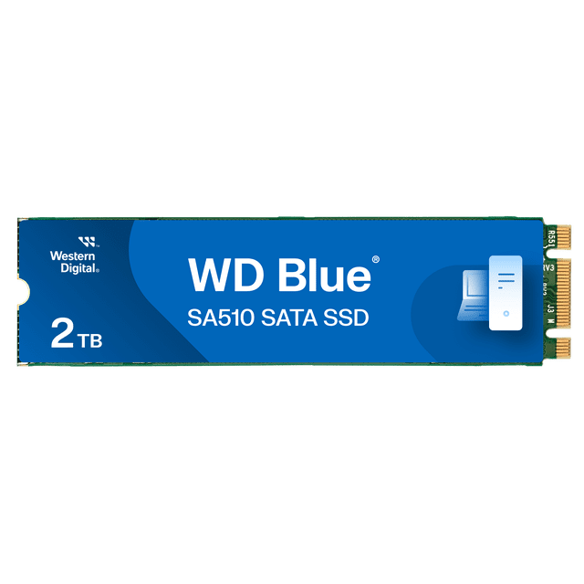 Western Digital 2TB WD Blue SA510 SATA SSD, Internal M.2 2280 Solid State Drive - WDS200T3B0B-00C7C0