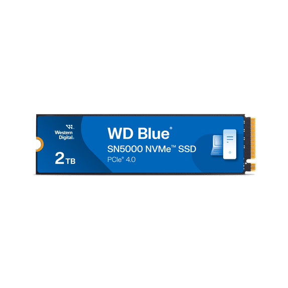 Western Digital 2TB WD Blue SN5000 NVMe SSD, Internal Solid State Drive - WDS200T4B0E-00CNZ0