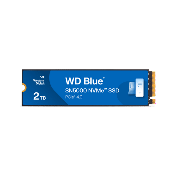 Western Digital 2TB WD Blue SN5000 NVMe SSD, Internal Solid State Drive - WDS200T4B0E-00CNZ0