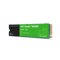 Western Digital 2TB WD Green SN350 NVMe SSD, QLC Internal M.2 2280 Solid State Drive - WDS200T3G0C