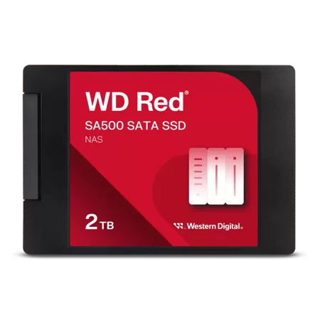 Western Digital 2TB WD Red SA500 NAS SATA SSD, Internal 2.5''/7mm Solid State Drive - WDS200T2R0A