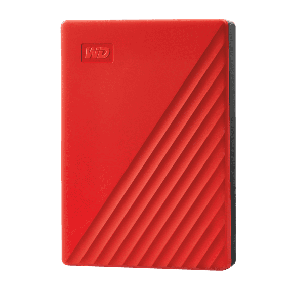 Western Digital 4TB WD My Passport, Portable External Hard Drive HDD, Red - WDBPKJ0040BRD-WESN