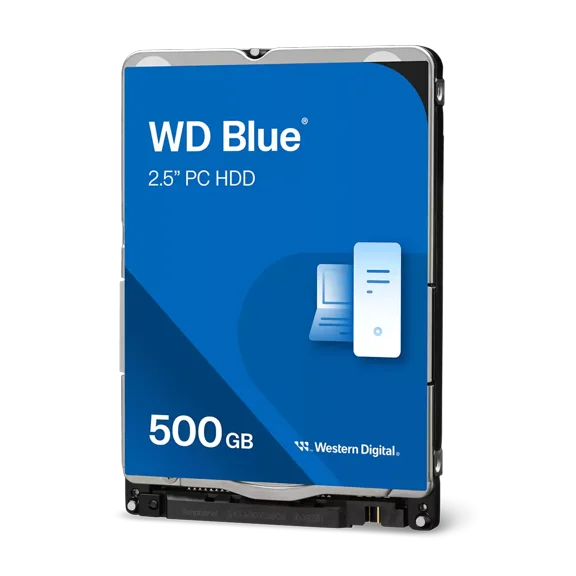 Western Digital 500GB WD Blue PC Mobile Hard Drive, 2.5" Internal Hard Drive HDD, 5400 RPM, 128MB Cache - WD5000LPZX