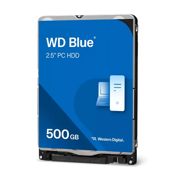 Western Digital 500GB WD Blue PC Mobile Hard Drive, 2.5" Internal Hard Drive HDD, 5400 RPM, 128MB Cache - WD5000LPZX