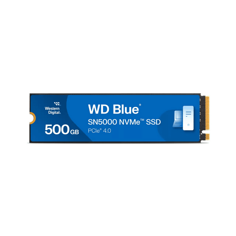 Western Digital 500GB WD Blue SN5000 NVMe SSD, PCIe Gen 4.0, up to