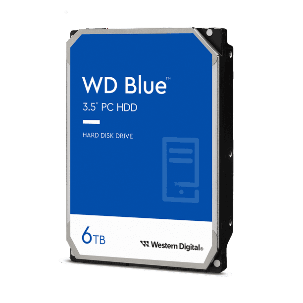 Western Digital 6TB WD Blue PC Desktop Hard Drive, 3.5'' Internal SMR