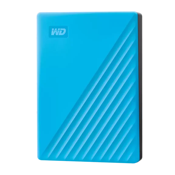 Western Digital 6TB WD My Passport, Portable External Hard Drive HDD, Blue - WDBR9S0060BBL-WESN