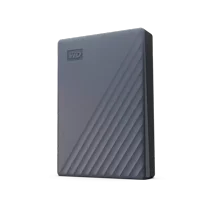 Western Digital 6TB WD My Passport, Works with USB-C, Portable External Hard Drive HDD, Silicon Grey - WDBY3J0060BGY-WESN