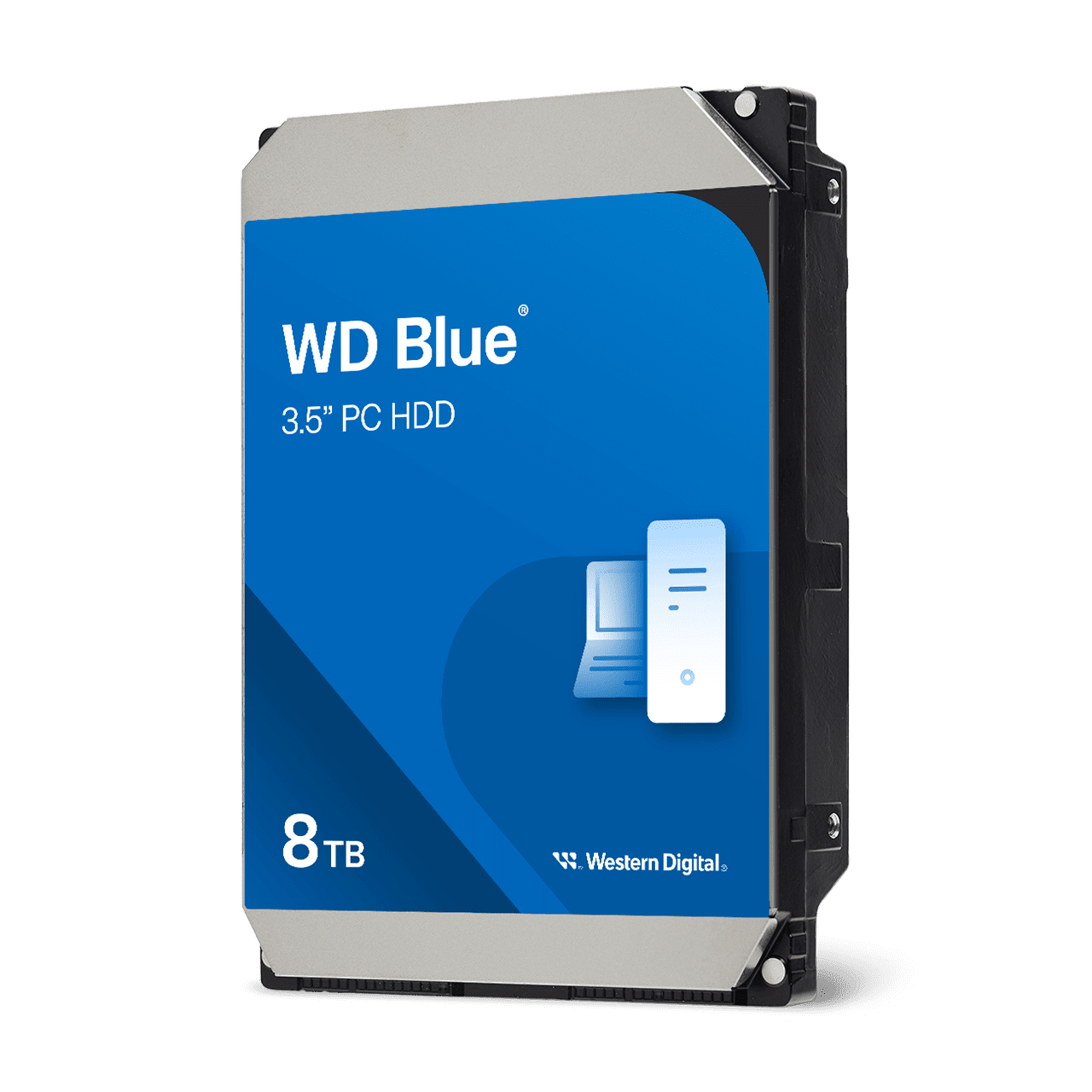 Western Digital 8TB WD Blue PC Desktop SATA HDD, 3.5