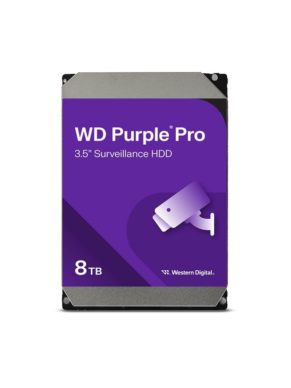 WD Purple Pro WD8002PURP 8TB 7200 RPM 256MB Cache SATA 6.0Gb/s 3.5" Hard Drives Bare Drive