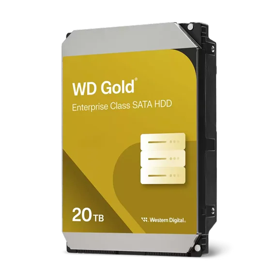 Western Digital Gold 20TB 3.5" SATA 7200rpm Internal Hard Disk Drive WD203KRYZ