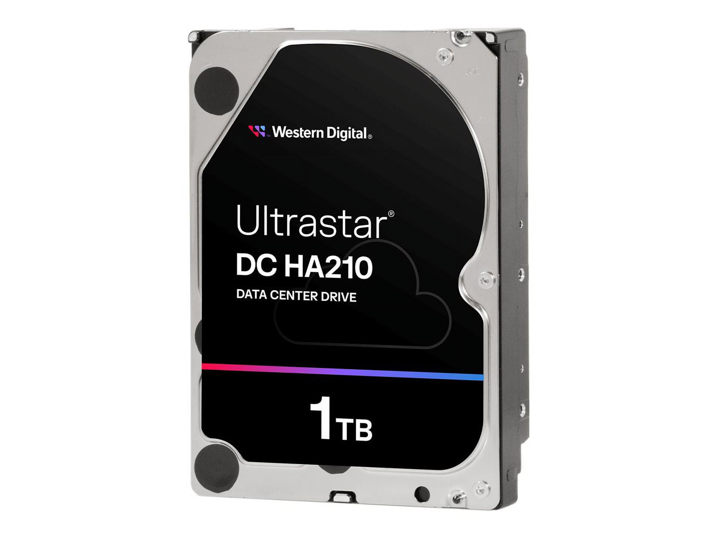 WD Ultrastar DC HA210 HUS722T1TALA604 - Hard drive - 1 TB - internal - 3.5" - SATA 6Gb/s - 7200 rpm - buffer: 128 MB