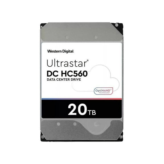 Western Digital Ultrastar DC HC560 WUH722020BL5204 20 TB Hard Drive - 3.5" Internal - SAS (12Gb/s SAS) 0F38652