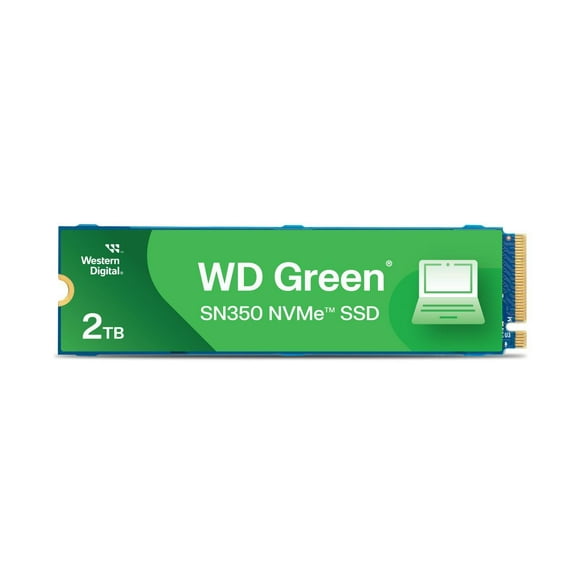 Western Digital 2TB WD Green SN350 NVMe SSD, QLC Internal M.2 2280 Solid State Drive - WDS200T3G0C-00AZL0