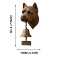 thumbnail image 1 of Western Dog Sculpture Welcome Doorbell,Pug, Pekingese, Shih Tzu, Westie Dog Sculpture with "Welcome" Tag, Functional Chime, Easy Installation for Entrances, Patios, Front Porch, 1 of 6