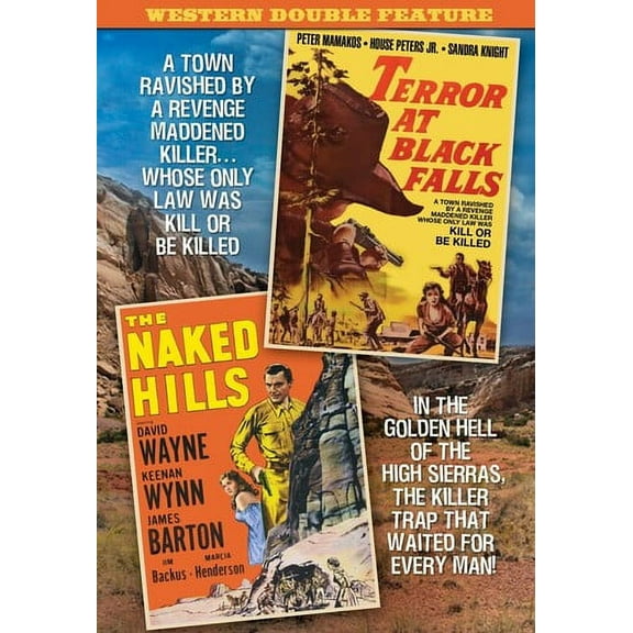Western Double Feature: Terror At Black Falls (1962)/The Naked Hills(1956) (DVD), Alpha Video, Western