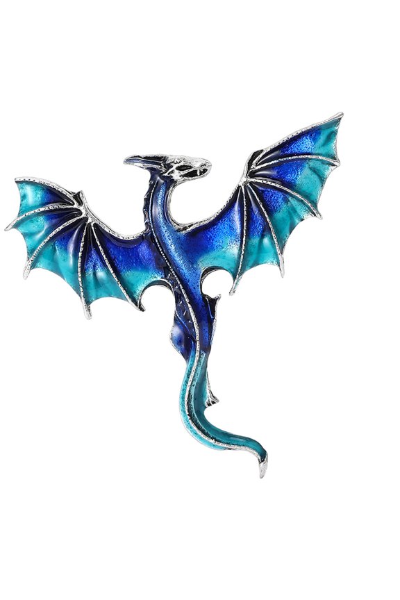 Western Dragon Enameled Brooch Alloy Craftsmanship Multipurpose Chest Decoration For Clothing Bags Event