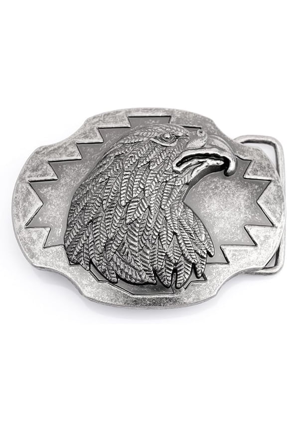 Western Eagle Belt Buckle, Fits 1.5 inch Belt, Cowboy Belt Buckle for Men Women HRBK D7198
