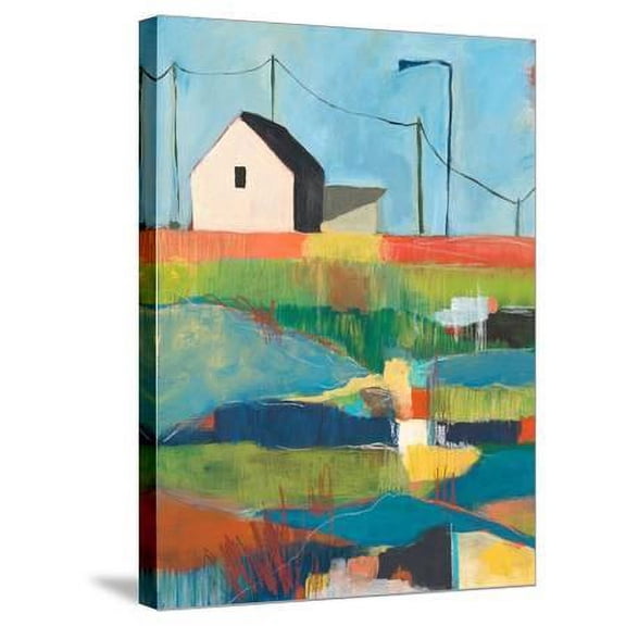 Western Edge, Abstract Scenic Stretched Canvas Wall Art by Jan Weiss Sold by ArtCom