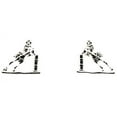thumbnail image 1 of Western Edge Silver Plated Barrel Racer Earrings, 1 of 1