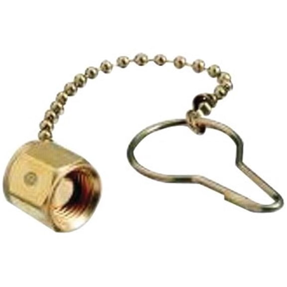 Manifold One-Piece Dust Cap Assemblies, Cap, Brass, Acetylene