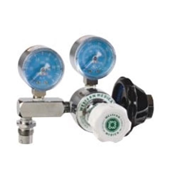 Western Enterprises 312-M1-346-PG 0-100 psi CGA346 Medical Air Single Stage Adjustable Pressure Regulator