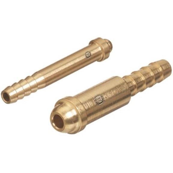Western Enterprises Inert Arc Nipples, 200 PSIG, Brass, 2 in, 3/16 in Hose ID - 1 EA (312-AW-13)