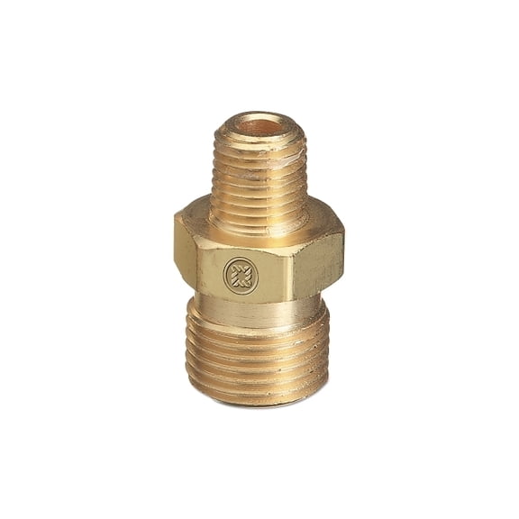 Western Enterprises Male NPT Outlet Adaptor for Manifold Pipelines, Brass, Carbon Dioxide, 1/2 in NPT - 1 EA (312-B-22)