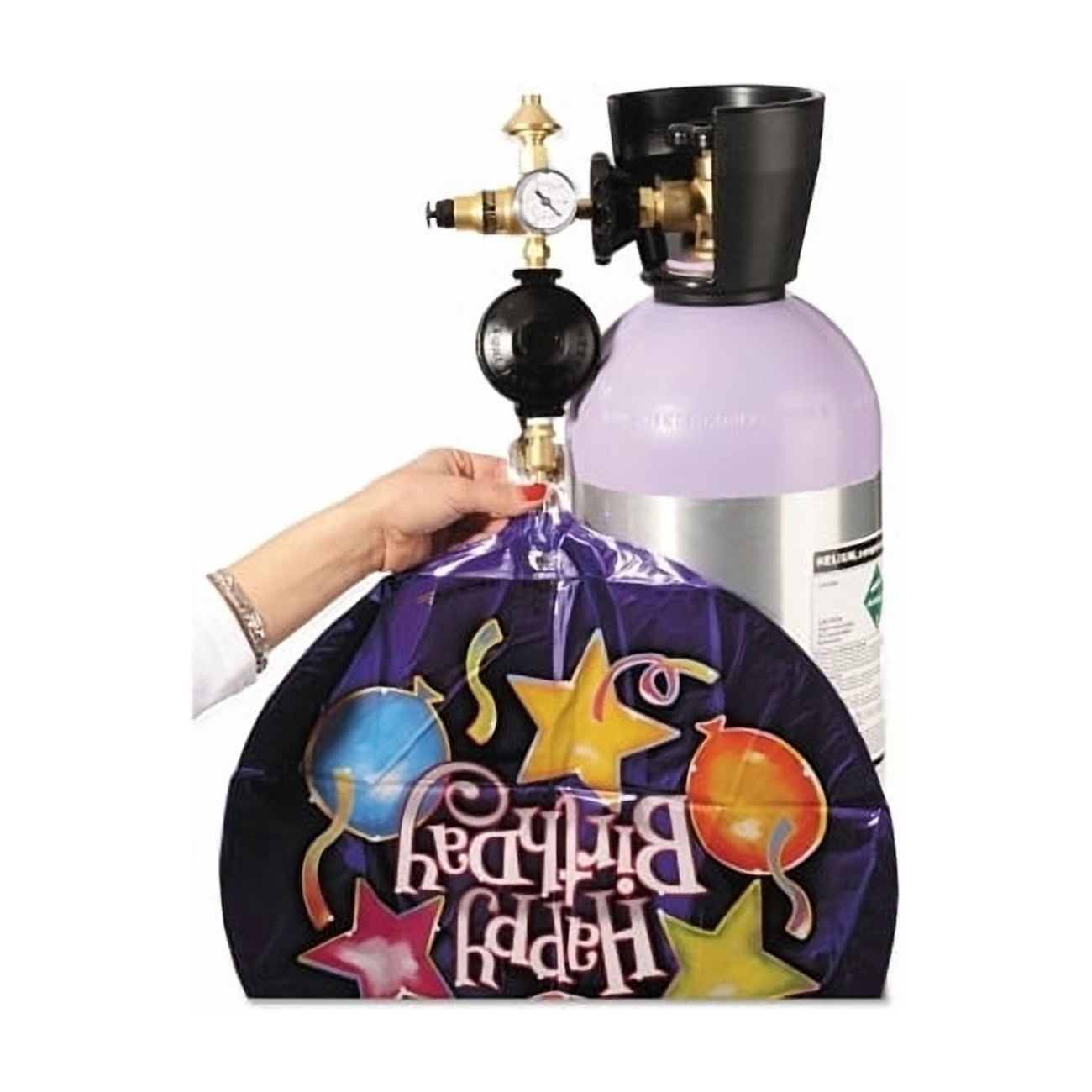 Professional Foil/Latex Balloon Inflator, Helium, CGA 580, 3000 psi ...