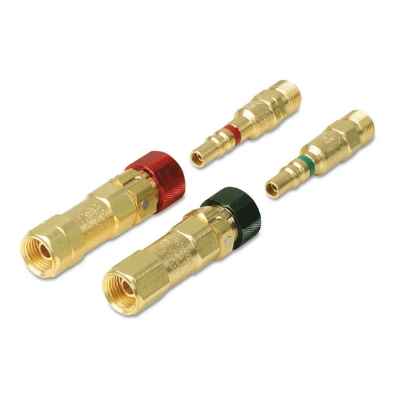 Western Enterprises Quick Connects Torch to Hose Set, Brass, Oxygen/Fuel Gas