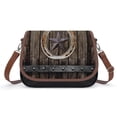 thumbnail image 1 of Western Farmhosue Horseshoe Texas Star Vintage Crossbody Bag for Women Medium Leather Hobo Bags Shoulder Bag Classic City Leather Satchels, 1 of 8