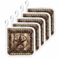 thumbnail image 1 of Western Farmhouse Pot Holders for Kitchen Heatproof Potholder, 5 Pack Primitive Rustic Country Retro Texas Star Hot Pads Multipurpose Oven Pads Cloth Potholders Trivet for Cooking Baking, 1 of 8