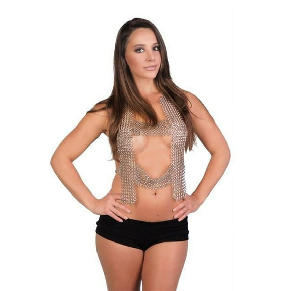 Western Fashion 105069 Chainmail Body Chain, Silver
