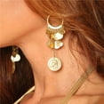 thumbnail image 1 of Western Fashion 1275 Hoop Earring with Coins, Gold, 1 of 1