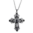 thumbnail image 1 of Western Fashion Inc. 95 mm Cross Necklace-Black 13384-BLK, 1 of 1