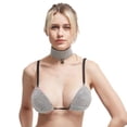 thumbnail image 1 of Western Fashion 14414-ML Rhinestones Bra Top, Silver - Medium & Large, 1 of 1