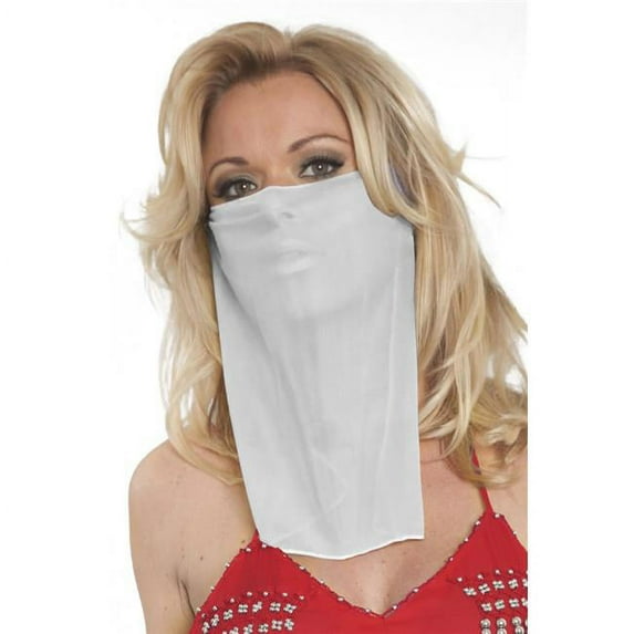 Western Fashion 2078-WHT Face Veil, White