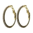 thumbnail image 1 of Western Fashion 20983-G 35 mm Post Clip Hoop Earring, Gold, 1 of 1