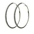 thumbnail image 1 of Western Fashion 20987-S 73 mm Post Clip Hoop Earring, Silver, 1 of 1