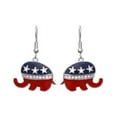 thumbnail image 1 of Western Fashion Inc. USA Flag Elephant Hook Earring 24750, 1 of 1