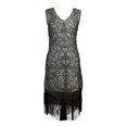 thumbnail image 1 of Western Fashion 2520-M Flapper Dress with Fringes, Black - Medium, 1 of 1
