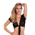 thumbnail image 1 of Western Fashion 2978-BLK-LXL Sheer Top, Black - Large & Extra Large, 1 of 1