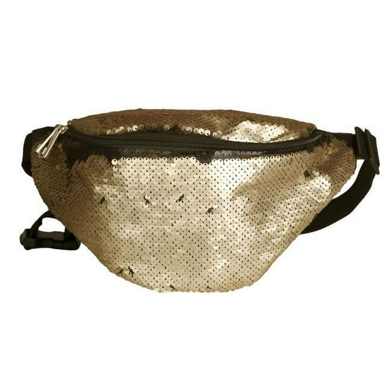 Rose gold sequin fanny pack best sale