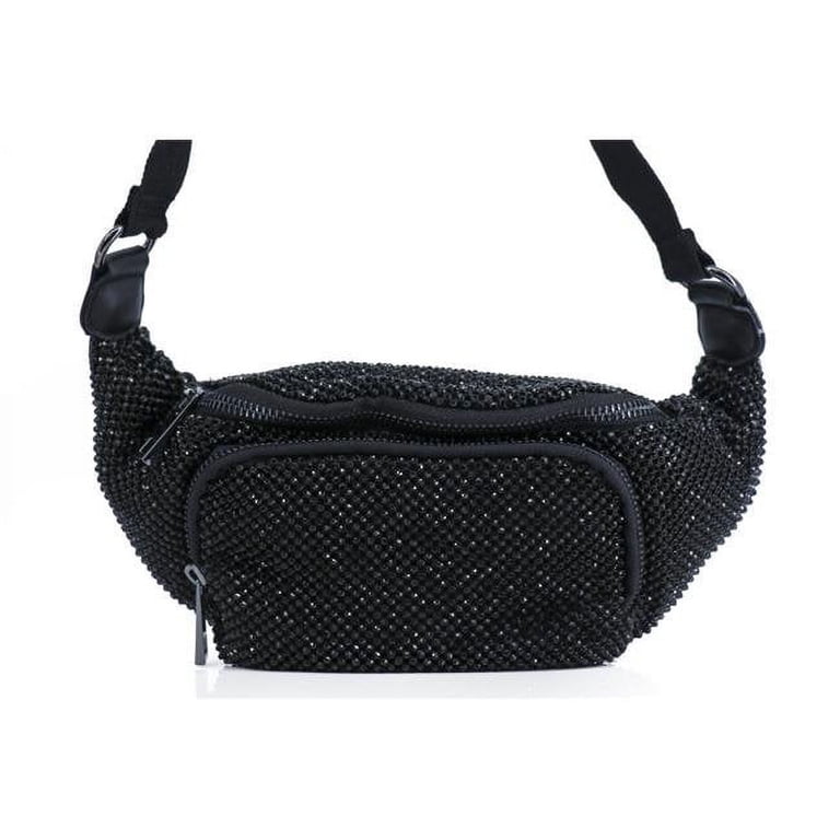 Western Fashion 3828-BLK Rhinestone Fanny Pack, Black  display picture 1